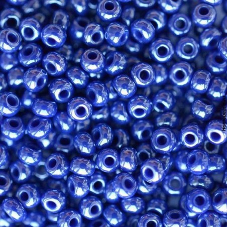 Бісер Preciosa 38050 перлиново синій непрозорий перламутровий