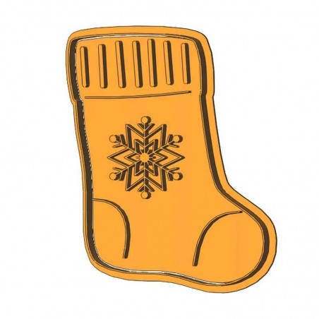 Різдвяна шкарпетка (чобіток) форма для пряника