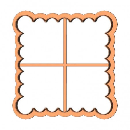 Рамка квадрат фигурный форма для пряника