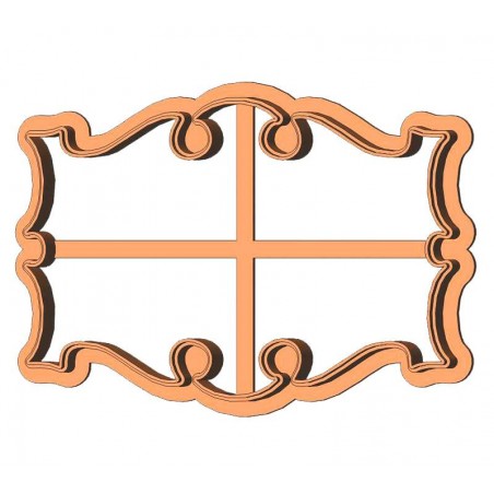 Рамка прямокутник фігурний форма для пряника
