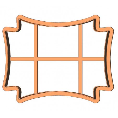 Рамка прямоугольник фигурный форма для печенья