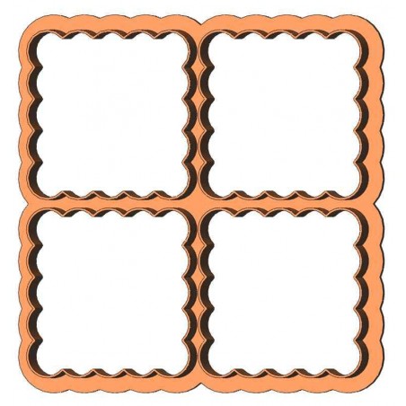 Рамка квадрат з квадратів фігурний форма для печива