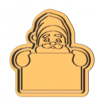 Санта Клаус з табличкою...