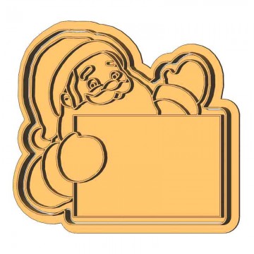 Санта Клаус с табличкой...