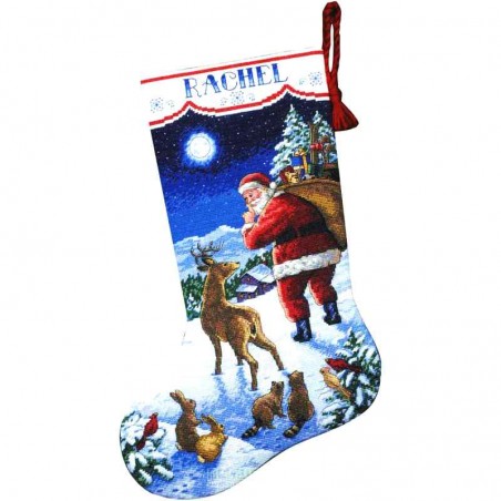 Santa's Arrival Stocking 8683 Dimensions  набор для вышивания