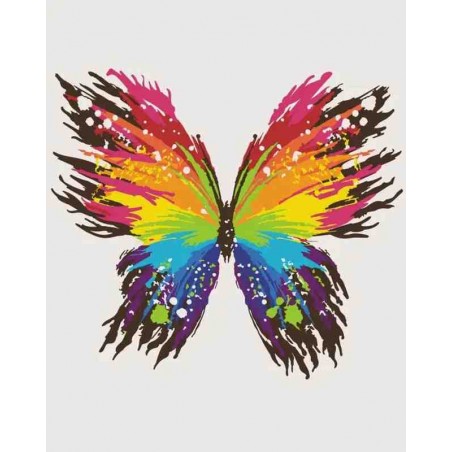 Кольоровий метелик. 11647-AC Картина за номерами