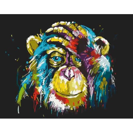 Яскрава мавпа. 11685-AC Картина за номерами